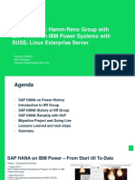 Best Practice: Hamm-Reno Group With SAP HANA On IBM Power Systems With Suse Linux Exterprise Server