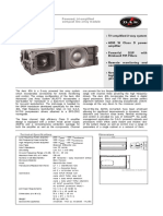 Powered, Tri-Amplified Compact Line Array Module: Series