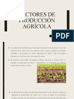 FACTORES DE PRODUCCIÓN Agrícola