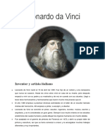 La Figura de Leonardo Da Vinci para Niños