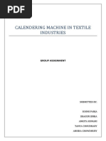 Calendering Machine in Textile Industries