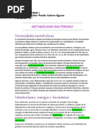 Metabolismo Bacteriano