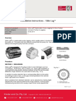 Installation Instructions Slide Lag - June - 2013