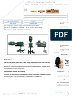 (How To) Select A Motor Capacity For Agitator - Pharma Engineering