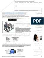 (HOW TO) Select Required Vacuum Pump Capacity - Pharma Engineering