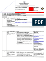 Weekly Home Learning Plan: Day/Time Learning Competency Learning Tasks Mode of Delivery