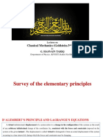 D-Alembert Principle and Lagrange's Equations