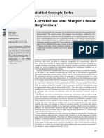 Correlation and Simple Linear Regression: Statistical Concepts Series