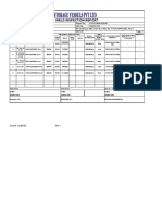 Weld Inspection Report (Weld Traceability Report)