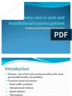 Primary Care in Oral and Maxillofacial Trauma Patient