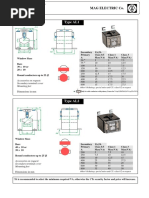 Type AL1: Accessories On Request: Secondary Terminal Cover Mounting Feet