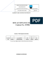 Site Acceptance Test Contract No.: 537856: 863013-VPS-PQM-E-DS-0002