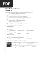 Unit 4: Sitcom: What Happened To You?! Scene 1