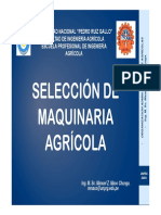 5ta Clase SELECCIÓN DE MAQUINARIA AGRÍCOLA