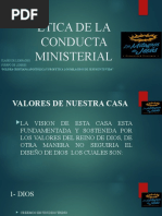 Etica de La Conducta Ministerial