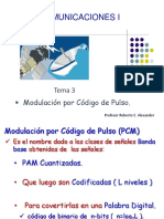 Tema 3 de Comunicaciones II Modulacion Por Código de Pulso Septiembre Abril de 2020 PDF