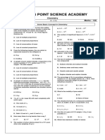 Success Point Science Academy: Chemistry Time: 1.30 HR Marks: 120