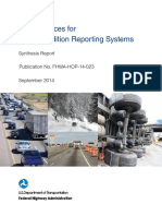 Best Practices For Road Condition Reporting Systems: Synthesis Report Publication No. FHWA-HOP-14-023