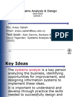 System Analysis and Design Lecture 1-1