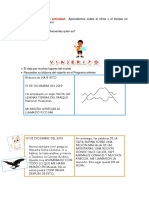 Aprendemos Sobre El Clima y El Tiempo en Nuestro Viaje Por El Perú