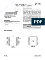 2W Stereo Audio Amplifier: Global Mixed-Mode Technology Inc