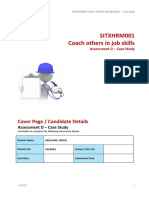 SITXHRM001 Coach Others in Job Skills Assessment D-Case-study