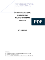 Unit 8 - Geometric Design For Highway and Railways (Superelevation)