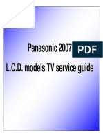 Panasonic 2007 LCD Models TV Service Guide PDF