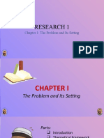 Chapter 1 The Problem and Its Settings