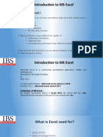 1.1 Introduction To MS Excel