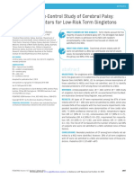 Population Case-Control Study of Cerebral Palsy: Neonatal Predictors For Low-Risk Term Singletons