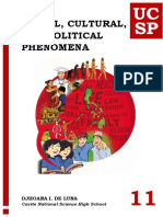 Social, Cultural, and Political Phenomena: Djhoana I. de Luna