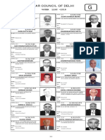 Bar Council of Delhi: Voter List - 2018