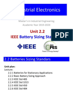 Unit 2.2 - IEEE Batteries Sizing Standards