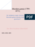 Iraultza Liberalen Garaia. DBH 4. 2 Maila.