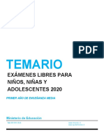 Temario Primeromedio 2020