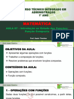 Aula 07 - Introdução Ao Estudos Das Funções - Função Composta