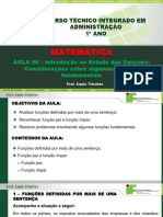 Aula 06 - Introdução Ao Estudos Das Funções - Considerações Sobre Algumas