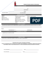 Formato de Reporte Disciplinario