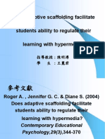 Does Adaptive Scaffolding Facilitate Students Ability To Regulate Their Learning With Hypermedia?