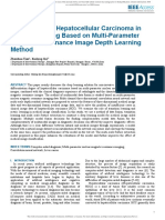 Intervention of Hepatocellular Carcinoma in Fibrosis Staging Based On Multi-Parameter Magnetic Resonance Image Depth Learning Method