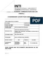 MKT4219 Marketing Research Individual Assignment