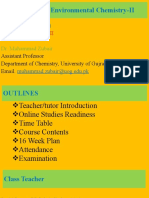 CHEM-213 Environmental Chemistry-II