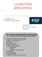 PN Junction Fabrication: Co-Ordinator DR Tarun Chaudhary