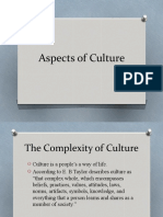 Aspects of Culture