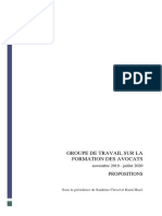 Rapport Clavel Haeri Sur La Formation Des Avocats