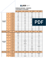 Time Table Semester - I From 07.09.2020 To 12.09.2020