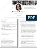 Andrea D Heinz CV 2020