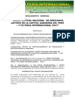 REGLAMENTO DE DERIVADOS LACTEOS EXPO MELGAR 2017 Corregido PDF