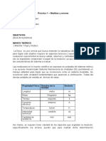 Práctica 1 - Medidas y Errores